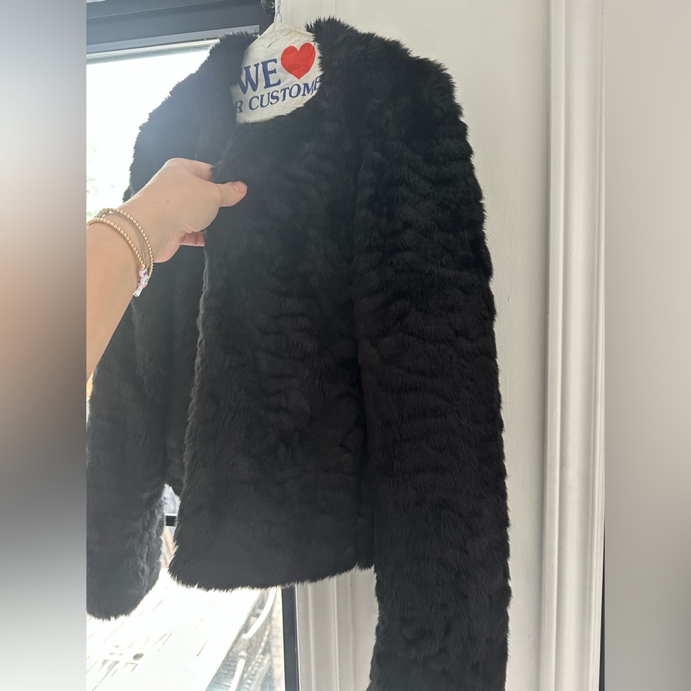 Faux fur jacket